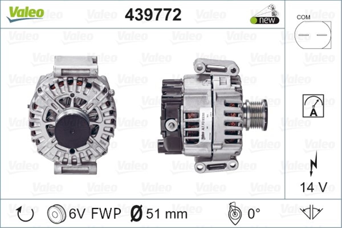 MERCEDESALTERNATÖR MERCEDES VALEO 439772VALEOVALEO 439772