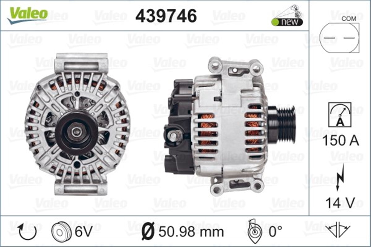 MERCEDESALTERNATÖR MERCEDES VALEO 439746VALEOVALEO 439746