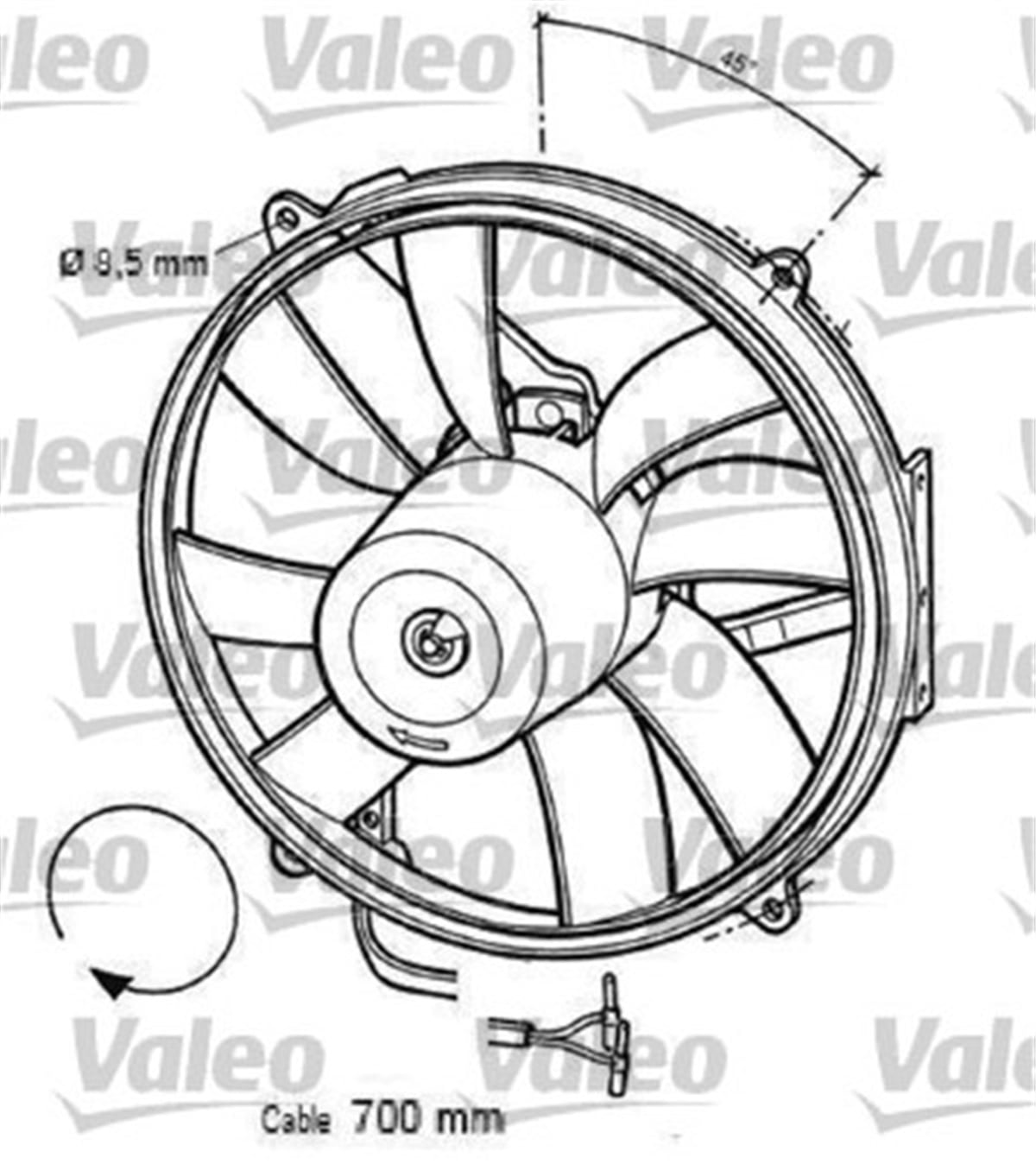 MERCEDESFAN MOTORU MERCEDES C CLASS VALEO 696063VALEOVALEO 696063