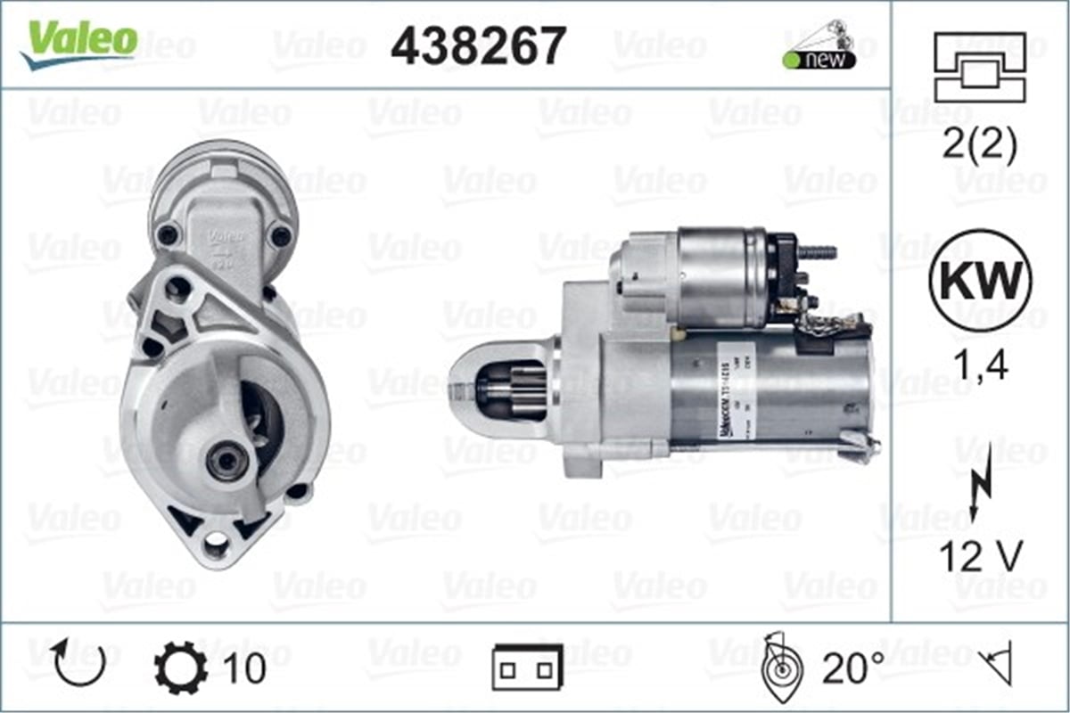 MERCEDESMARŞ MOTORU MERCEDES VALEO 438267VALEOVALEO 438267
