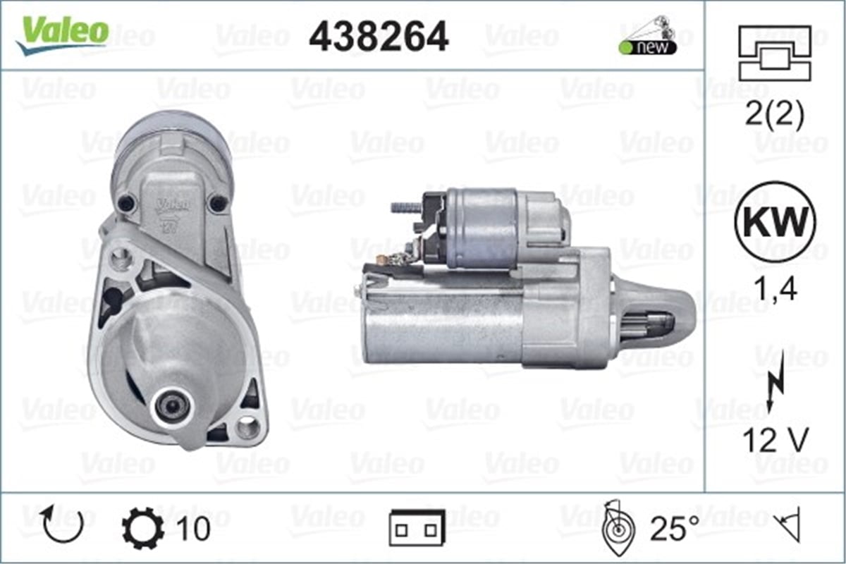 MERCEDESMARŞ MOTORU MERCEDES VALEO 438264VALEOVALEO 438264