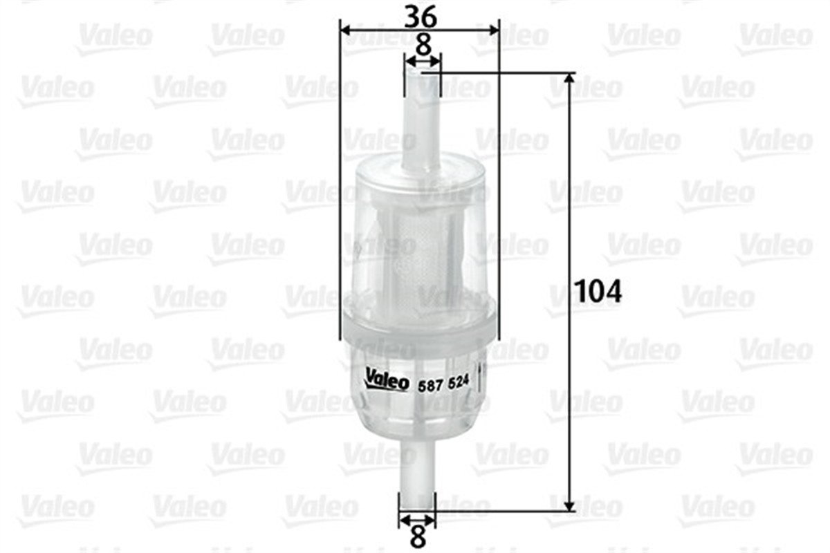 MERCEDESYAKIT FİLTRESİ MAZOT MERCEDES 190-SERIE 190 D VALEO 587524VALEOVALEO 587524