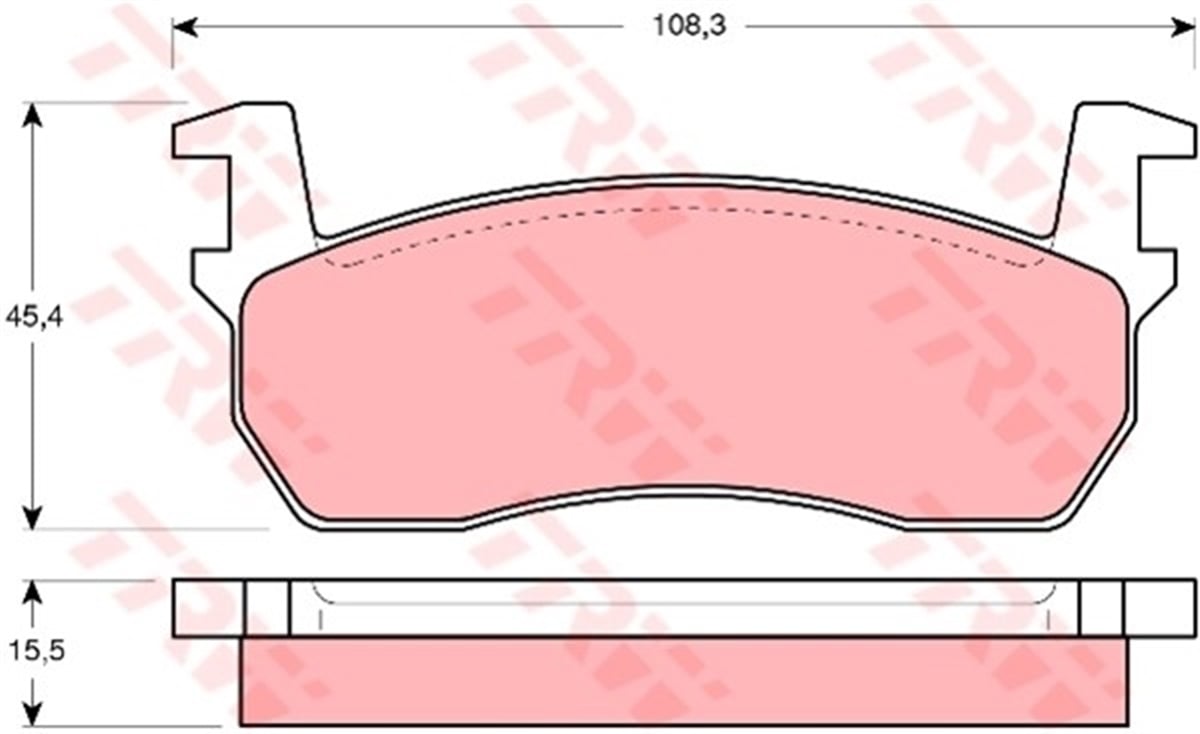 MICRAÖN BALATA MICRA 1.0-1.2 82-89 TRW GDB303TRWTRW GDB303
