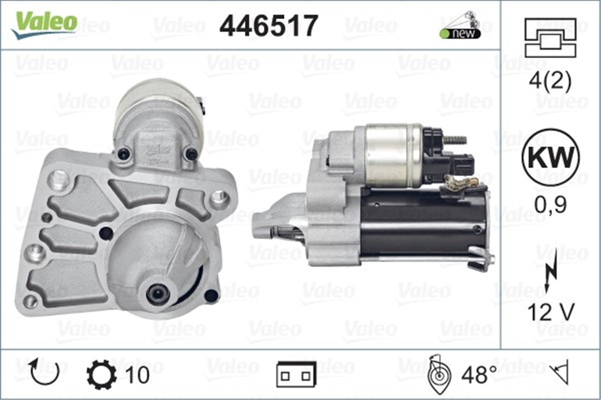 MINIMARŞ MOTORU MINI COOPER CLUBMAN 1.6 08-14 VALEO 446517VALEOVALEO 446517
