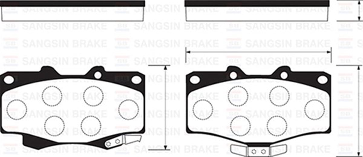 MINIÖN BALATA HILUX MINIBUS-LANDCRUISER 90-97 4 RUNNER 89-92 GDB797 SANGSIN SP1222SANGSINSANGSIN SP1222
