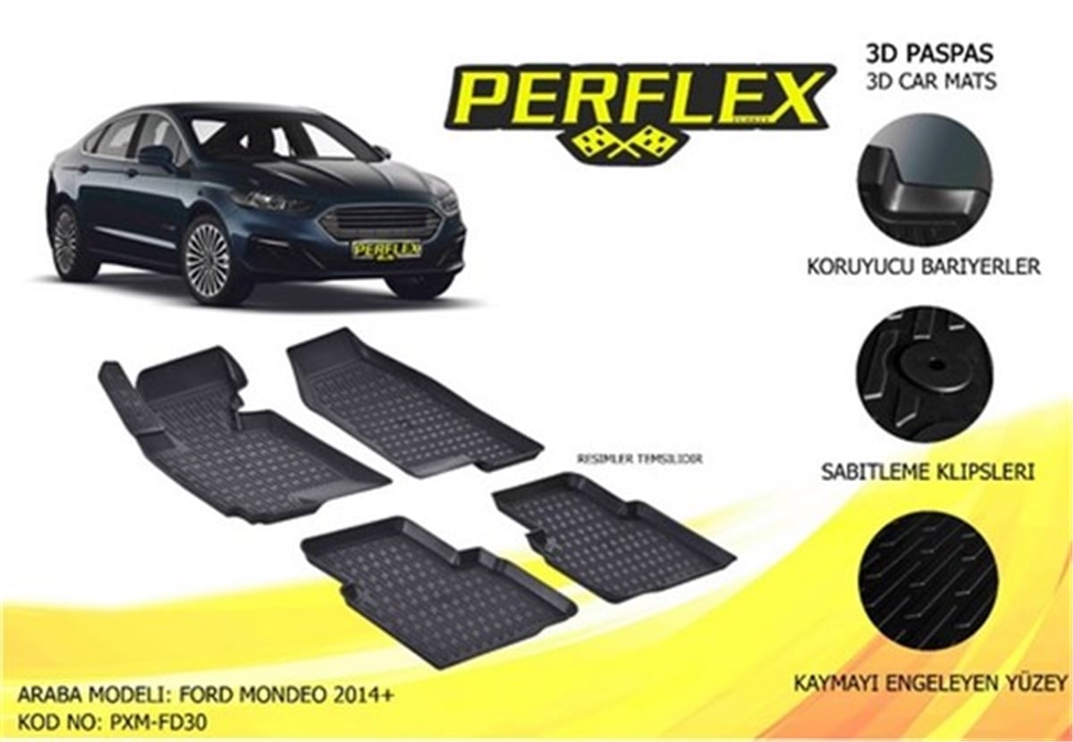 MONDEOPASPAS 3D X-MAT HAVUZLU FORD MONDEO 15 SİYAH PERFLEX PXM-FD30PERFLEXPERFLEX PXM-FD30