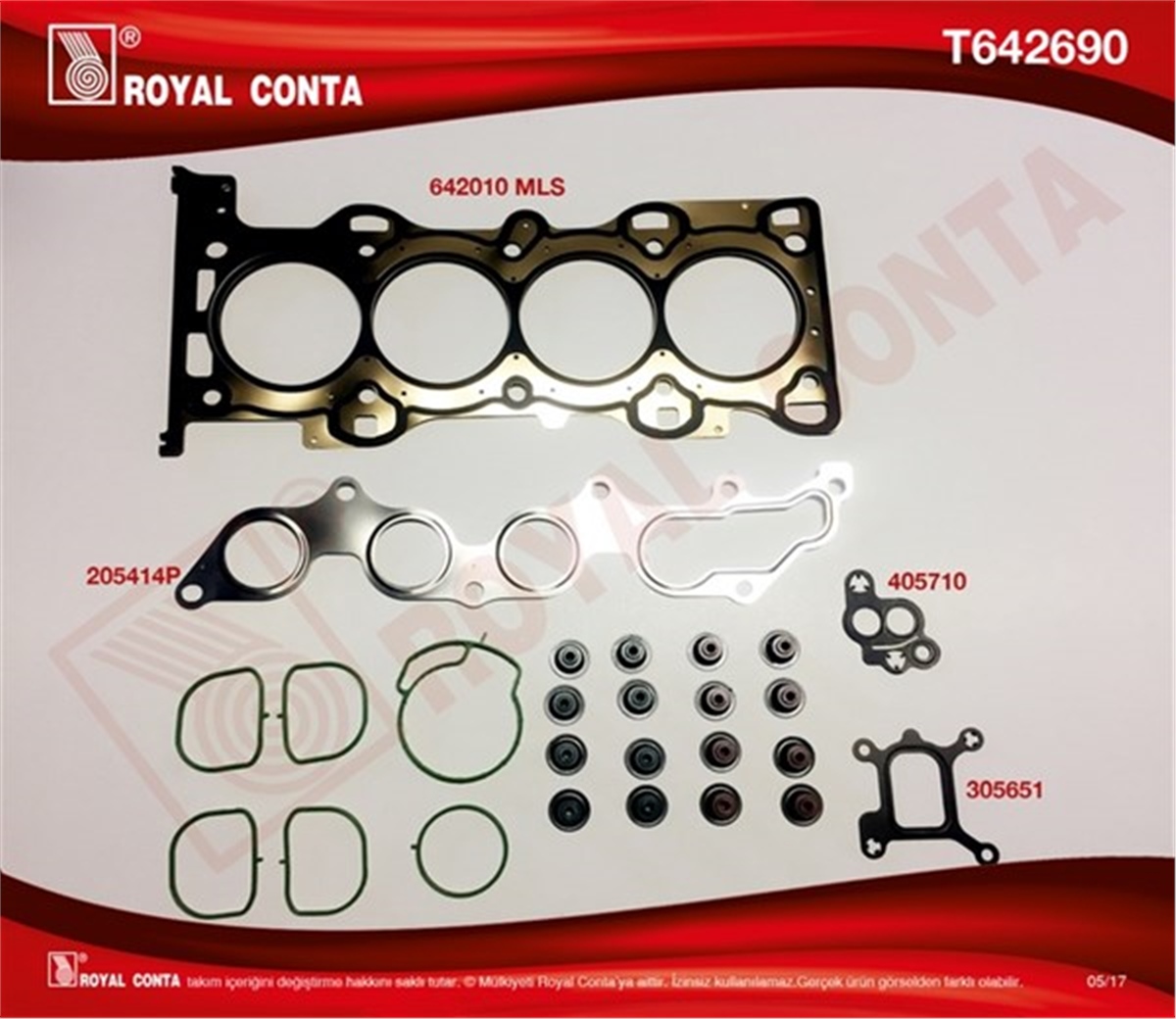 MONDEOÜST TAKIM CONTA REINZ S.LASTİKLİ MONDEO III-IV 2.0 16V 00-15 145HP AOBA-C-AODA-B-E-CJBA-B-TBBA-B ROYAL T642690ROYALROYAL T642690