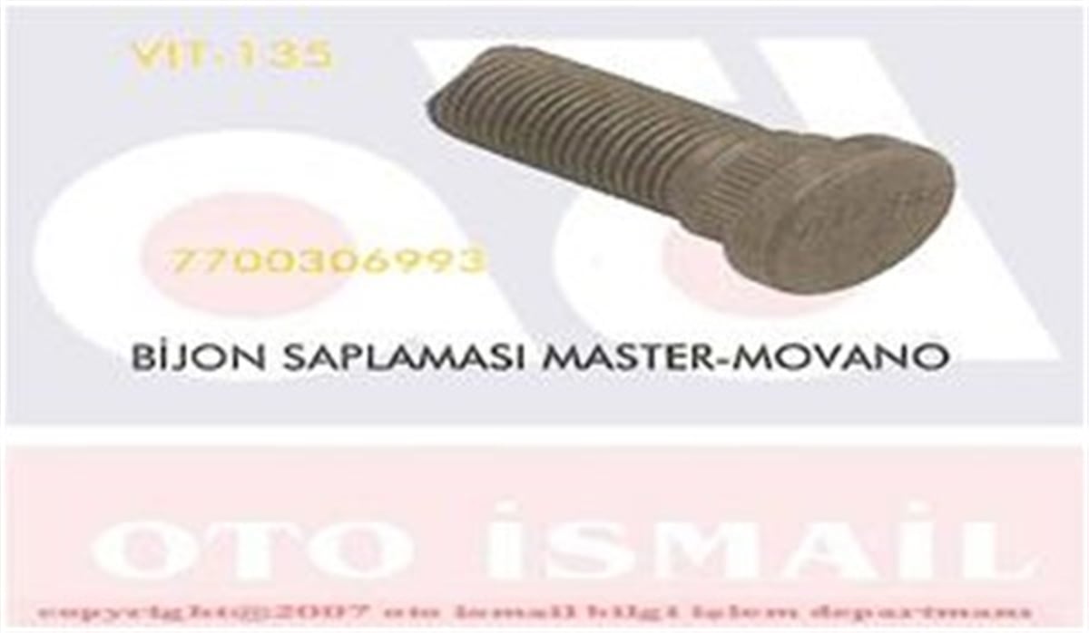 MOVANOBİJON SAPLAMASI ÖN MASTER-MOVANO VITESSE 135VITESSEVITESSE 135