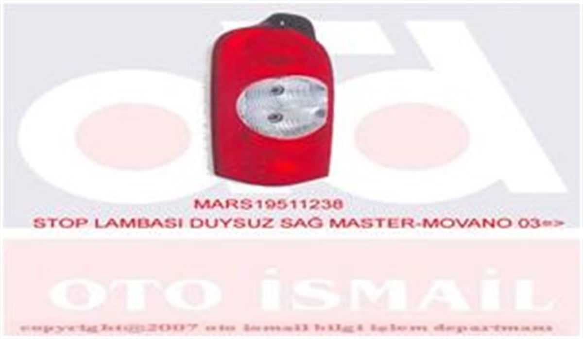 MOVANOSTOP LAMBASI DUYSUZ SAĞ MASTER-MOVANO 03 MARS 511238MARS-MARS 511238