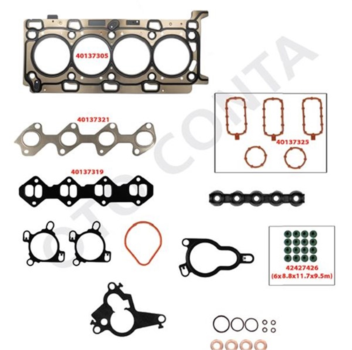 MOVANOÜST TAKIM CONTA SİLİNDİR KAPAK CONTASI Lİ SUBAP LASTİKLİ MASTER III 2.3 DCİ 11 MOVANO 2.3 CDTİ 10 M9T OTOCONTA 40137303OTOCONTAOTOCONTA 40137303