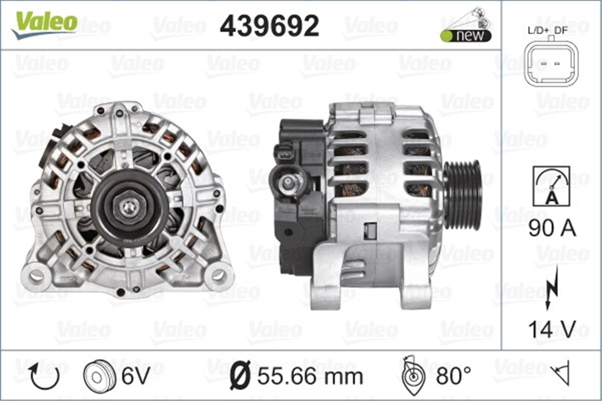 NEMOALTERNATÖR PEU.307 CITROEN NEMO ALTERNATÖR BİNEK VALEO 439692VALEOVALEO 439692