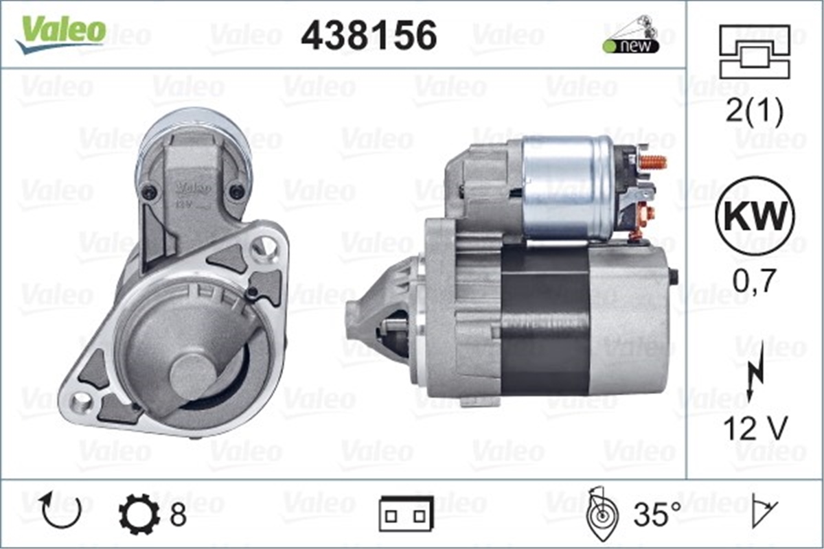 NISSANMARŞ MOTORU D7E42 NISSAN VALEO 438156VALEOVALEO 438156
