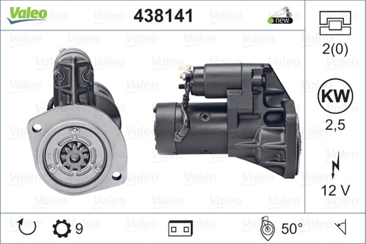 NISSANMARŞ MOTORU NISSAN DIVERS VALEO 438141VALEOVALEO 438141