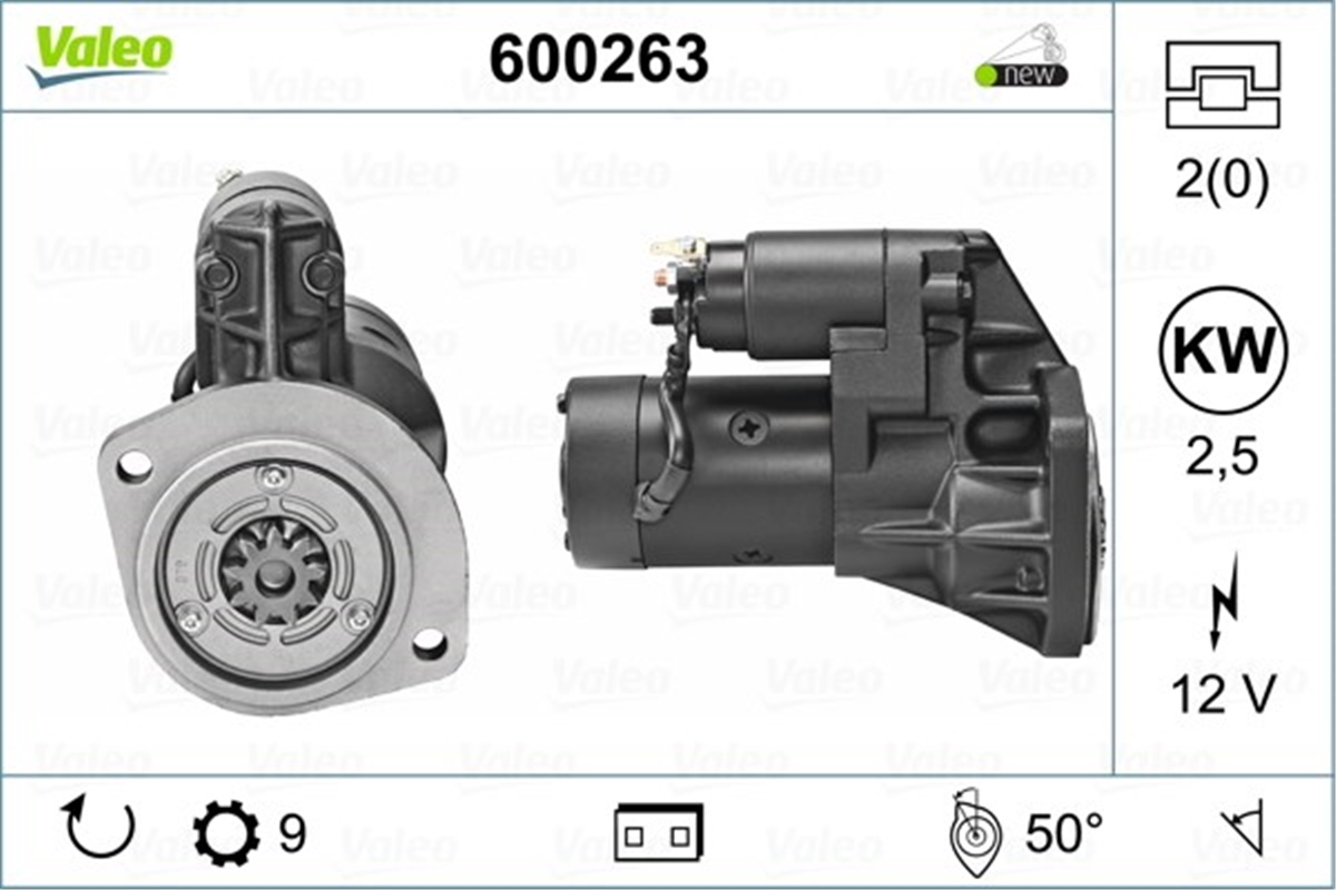 NISSANMARŞ MOTORU NISSAN PATHFINDER-PICK-UP-TERRANO-URVAN VALEO 600263VALEOVALEO 600263