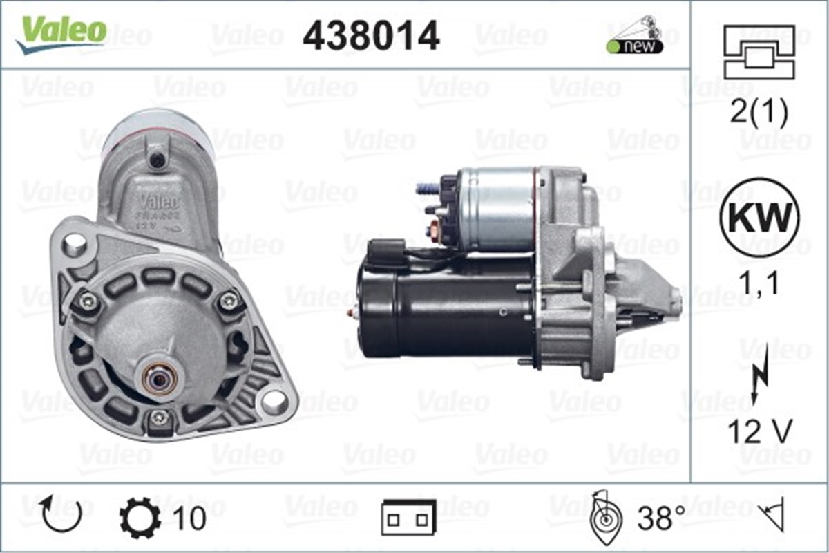 OPELMARŞ MOTORU OPEL VALEO 438014VALEOVALEO 438014