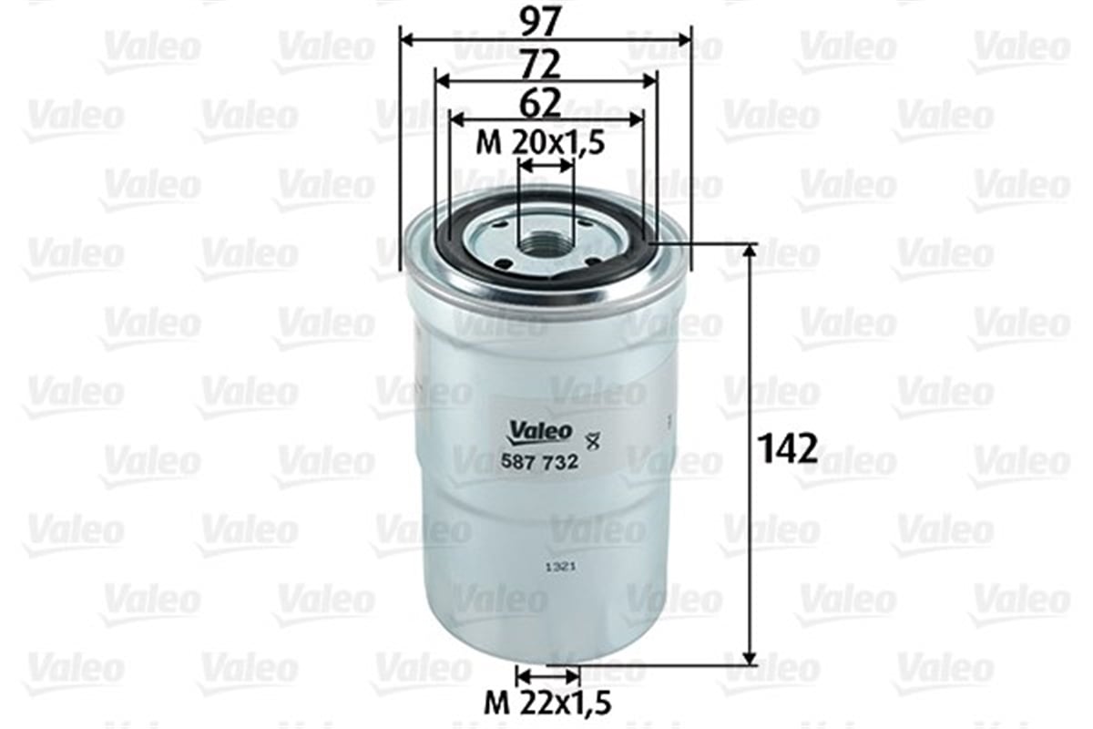 PAJEROYAKIT FİLTRESİ MAZOT MITSUBISHI PAJERO IV-CANTER VALEO 587732VALEOVALEO 587732