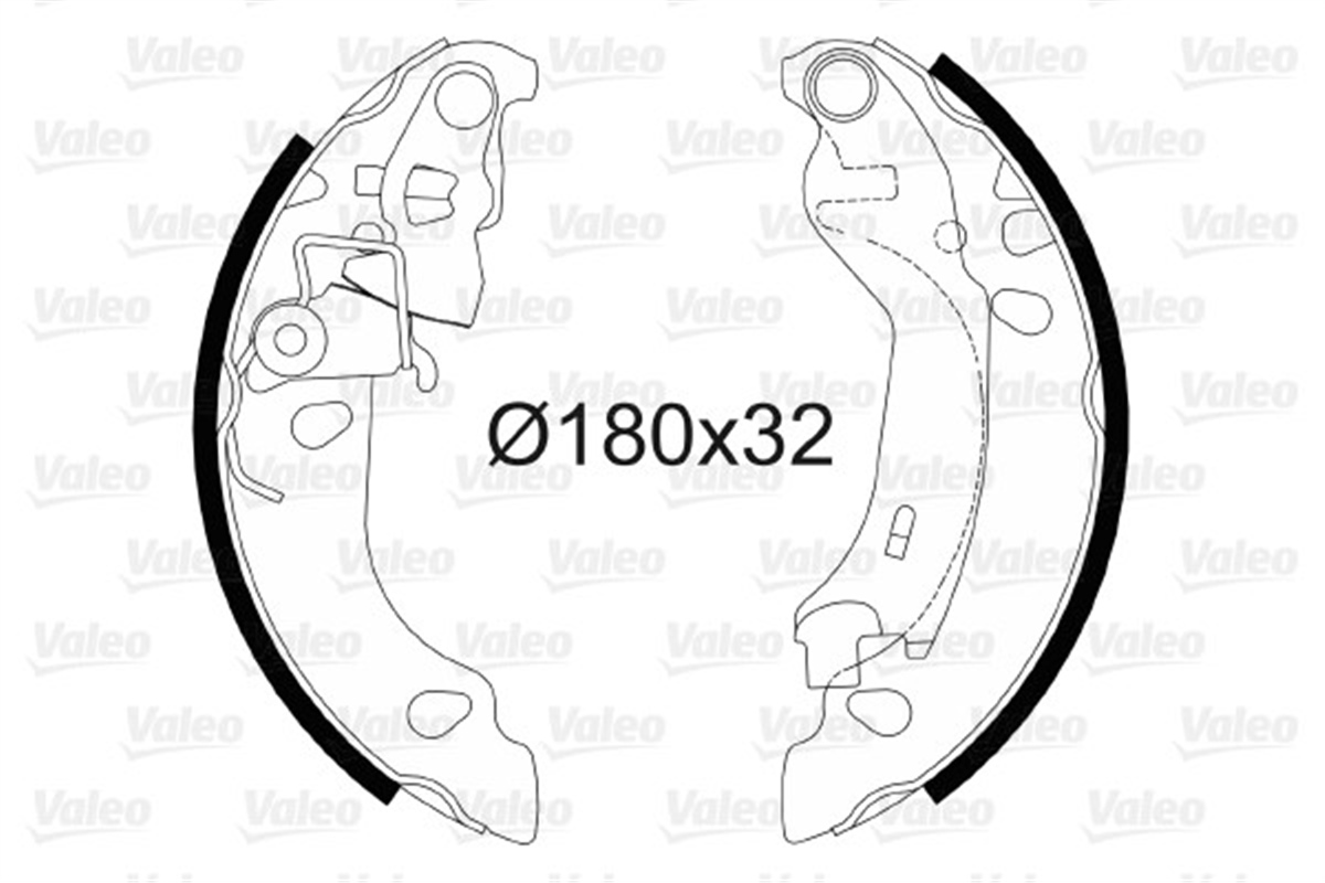 PANDAPABUÇLU FREN BALATASI FIAT PANDA 169 8-2009 6-2010 - FIAT PANDA NUOVA 169 9-2003 9-2009 - VALEO 564081VALEOVALEO 564081