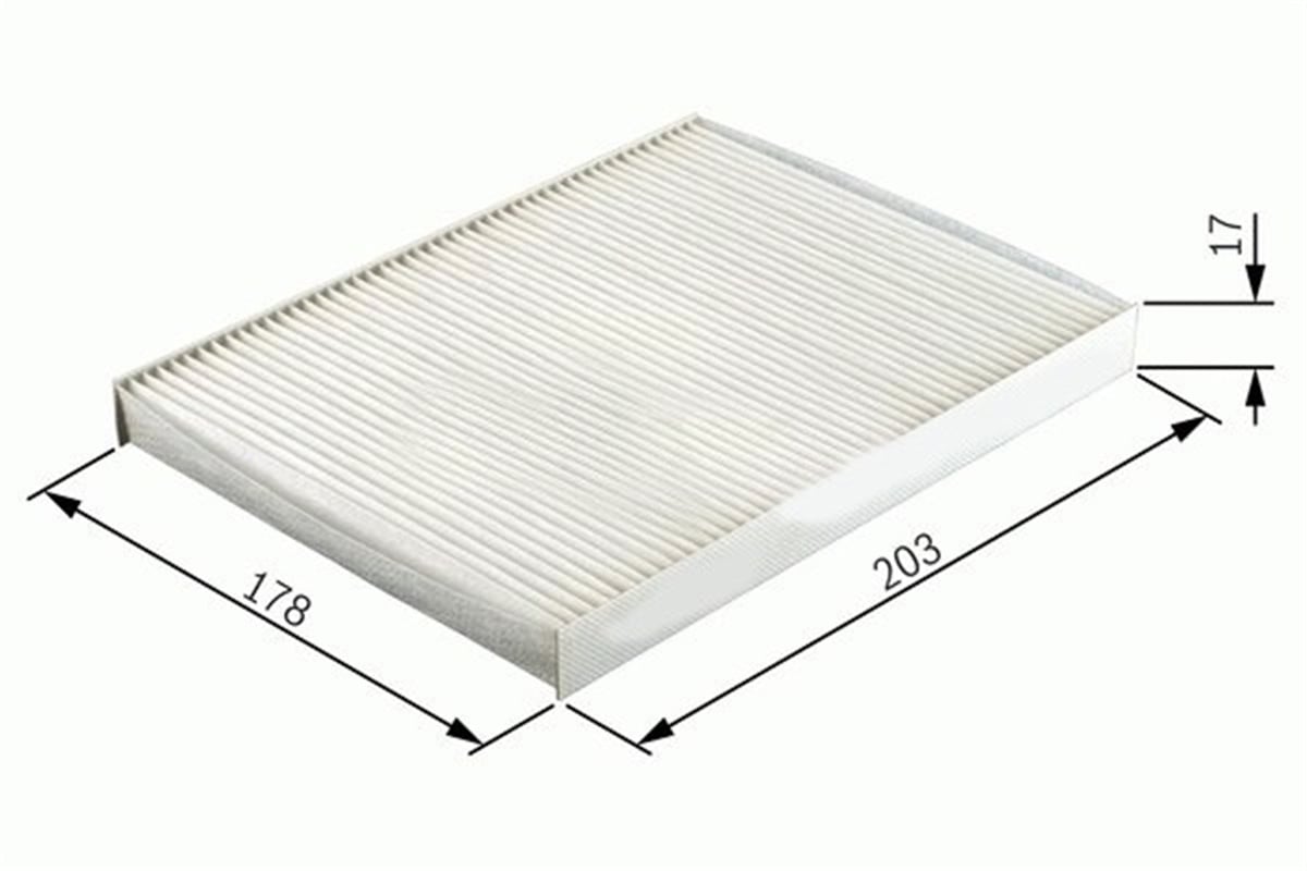 PANDAPOLEN FİLTRESİ PANDA II 1.1-1.2-1.3 JTD 03 KA II 08 500C 1.3D 09 CU2026 SARDES SC697SARDESSARDES SC697