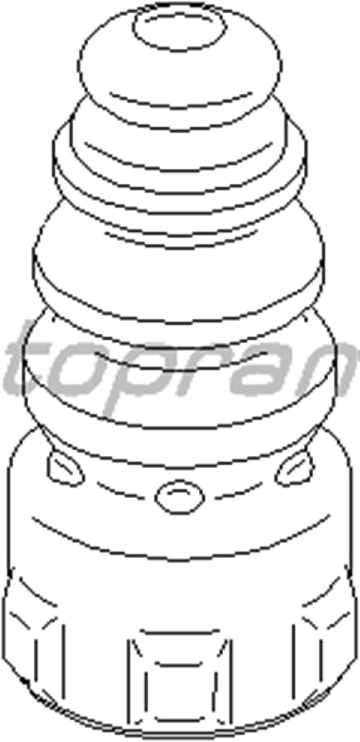 PASSATAMORTİSÖR LASTİĞİ ARKA PASSAT V-OCTAVIA -SUPER B- 2.0 TDI BSE-BLF-CAXA-BKP TOPRAN 113450016TOPRANTOPRAN 113450016