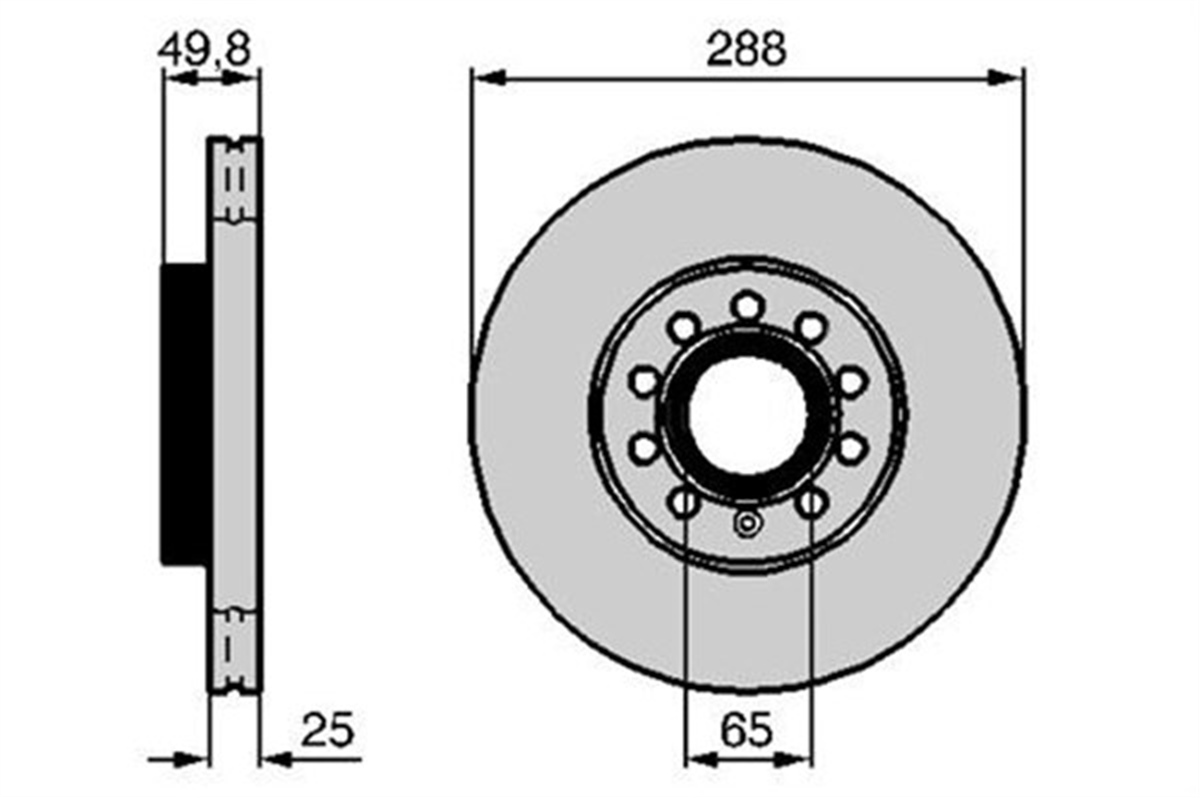 PASSATFREN DİSKİ ÖN DDF1218 / DF4295 (ADET FIYAT) 1K0615301T VW CADDY-PASSAT-GOLF7 04- BM VALEO VAL 197325VALEOVALEO 197325
