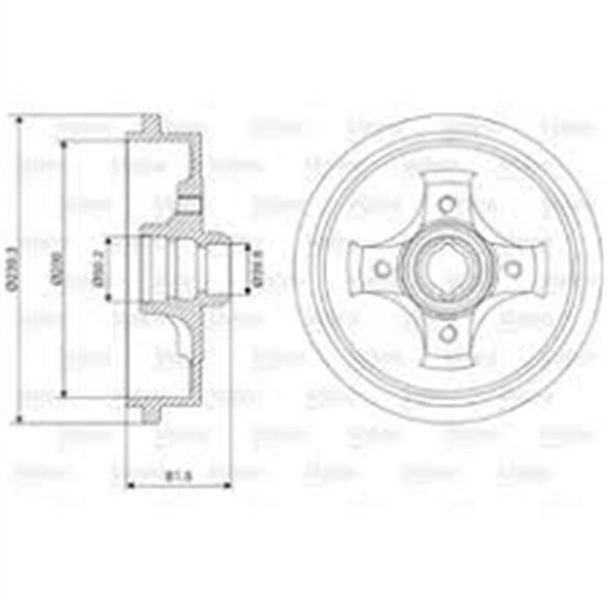 PASSATFREN KAMPANASI VW CADDY II. GOLF I. GOLF III. GOLF IV. PASSAT. POLO; SEAT CORDOBA. IBIZA II. TOLEDO VALEO 237049VALEOVALEO 237049