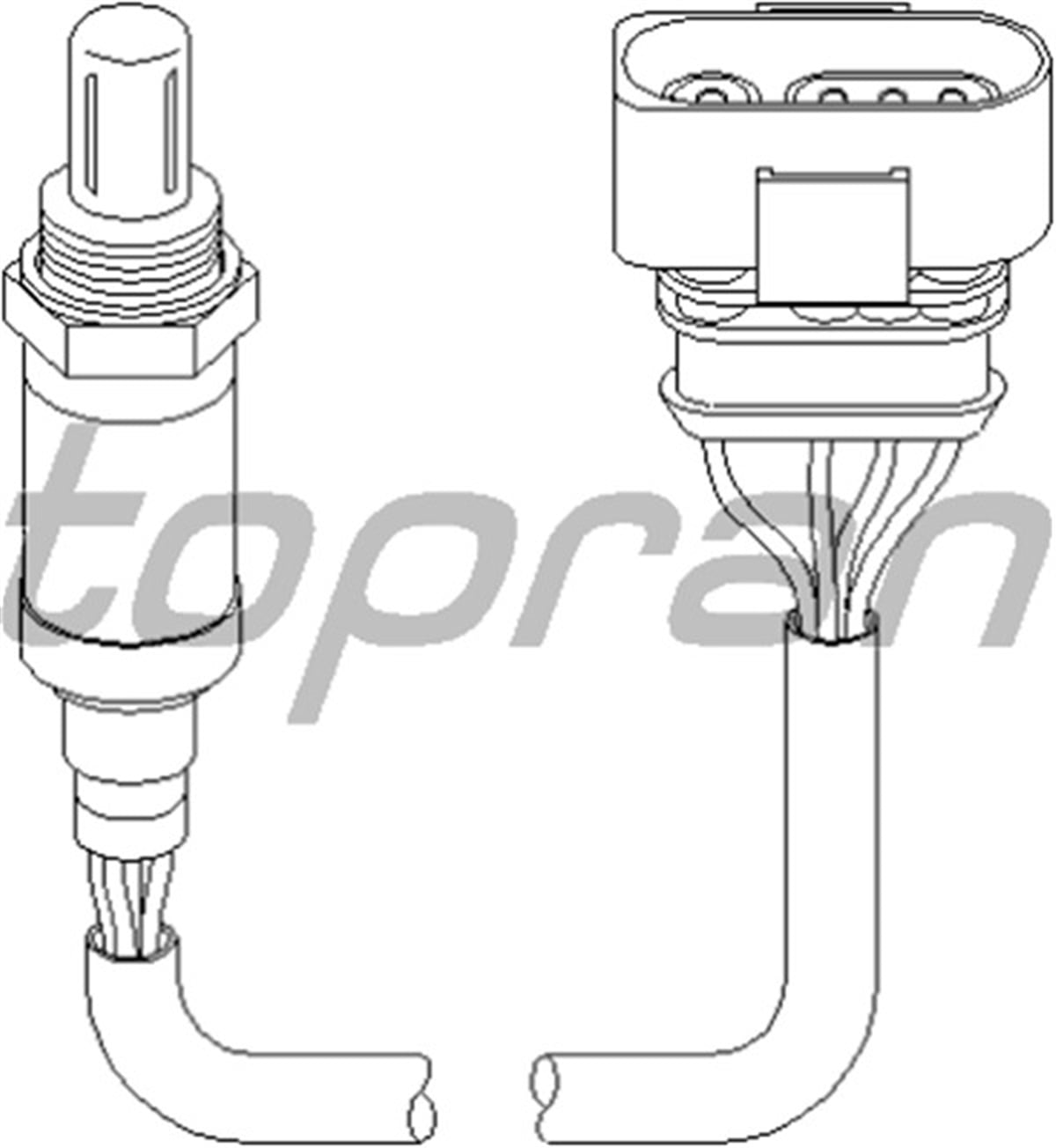 PASSATOKSİJEN SENSÖRÜ PASSAT-A4 1.6-1.8 96-00 -POLO 1.0-1.3-1.4-1.6 94-99 -A3 96-03 -A6 97-05 1.8 TOPRAN 111622756TOPRANTOPRAN 111622756