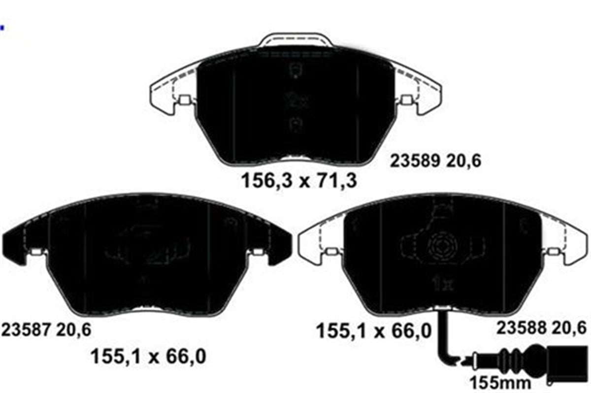 PASSATÖN BALATA FİŞLİ CADDY III 04 GOLF IV V VI 97 JETTA PASSAT 05 POLO 09 OCTAVIA 04 MARELLI 323700000700MARELLIMARELLI 323700000700