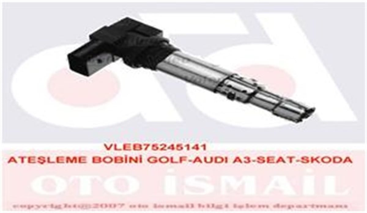 POLOATEŞLEME BOBİNİ GOLF4-5-6-BORA-JETTA-POLO-A3 1.4 16V-1.6 FSI -1.4 TSI BBY-BCB-BMY-CAVA-CAXA-BLF VALEO 245141VALEOVALEO 245141