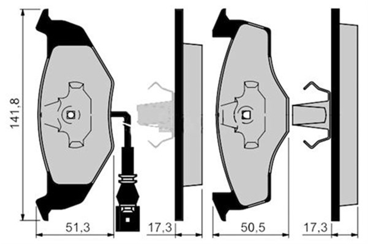 POLOÖN BALATA FİŞLİ FABIA 1.2 1.4 1.4TDI 1.6 1.9 SDI 02-12.14 POLO SEDAN 1.2 00 09 MARELLI 323700013300MARELLIMARELLI 323700013300