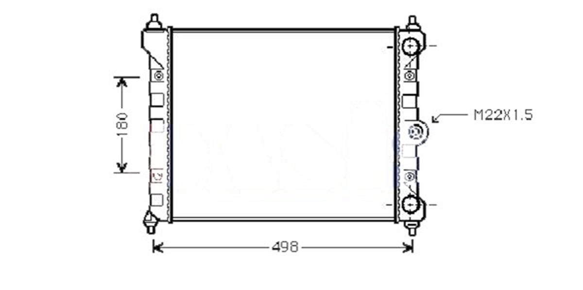 POLORADYATOR CLASSIC POLO 1.0-1.3 85-94 MEK 322X433X34 VALEO 316703VALEOVALEO 316703