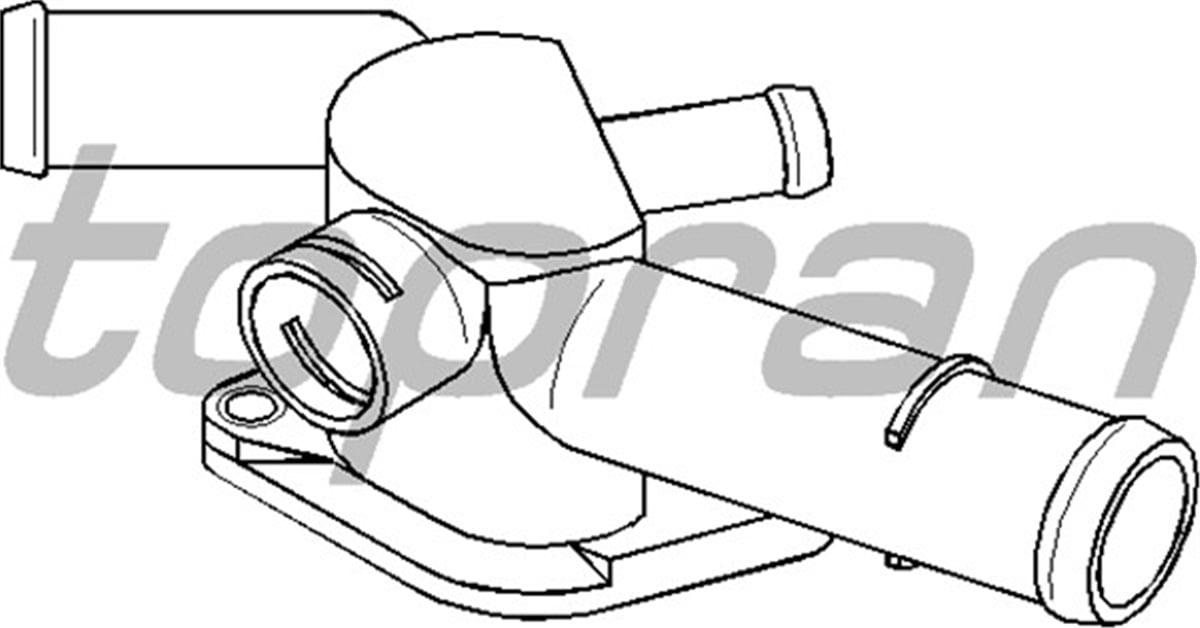 POLOTERMOSTAT YUVASI FLANŞI BORA 98-05 - GOLF IV 97-05 1.6-2.0-POLO 1.6 97-01 - T4 2.0 03 TOPRAN 108197755TOPRANTOPRAN 108197755