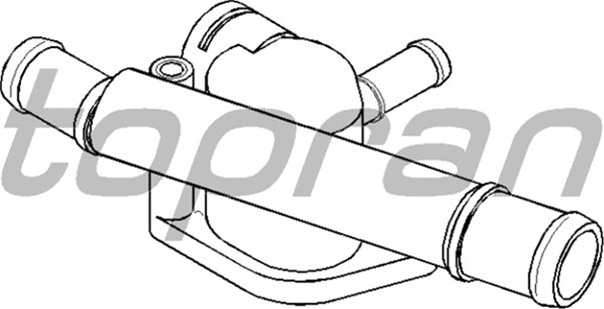 POLOTERMOSTAT YUVASI FLANŞI BORA-GOLF IV-POLO-SHARAN 1.9TDI 1.4 TDI 2.5 TDI 98-06 -A3-A4 TOPRAN 108193755TOPRANTOPRAN 108193755