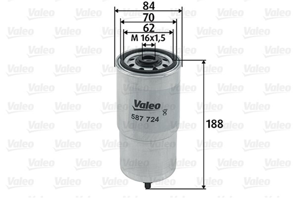 PUNTOYAKIT FİLTRESİ MAZOT FIAT PUNTO II 1.9 JTD VALEO 587724VALEOVALEO 587724