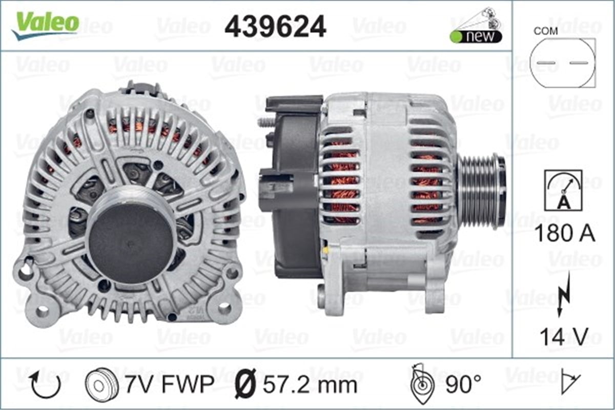 Q7ALTERNATÖR AUDI Q7 3 6 FSI WOLKSWAGEN TOUAREG 3 6 V6 FSI VALEO 439624VALEOVALEO 439624