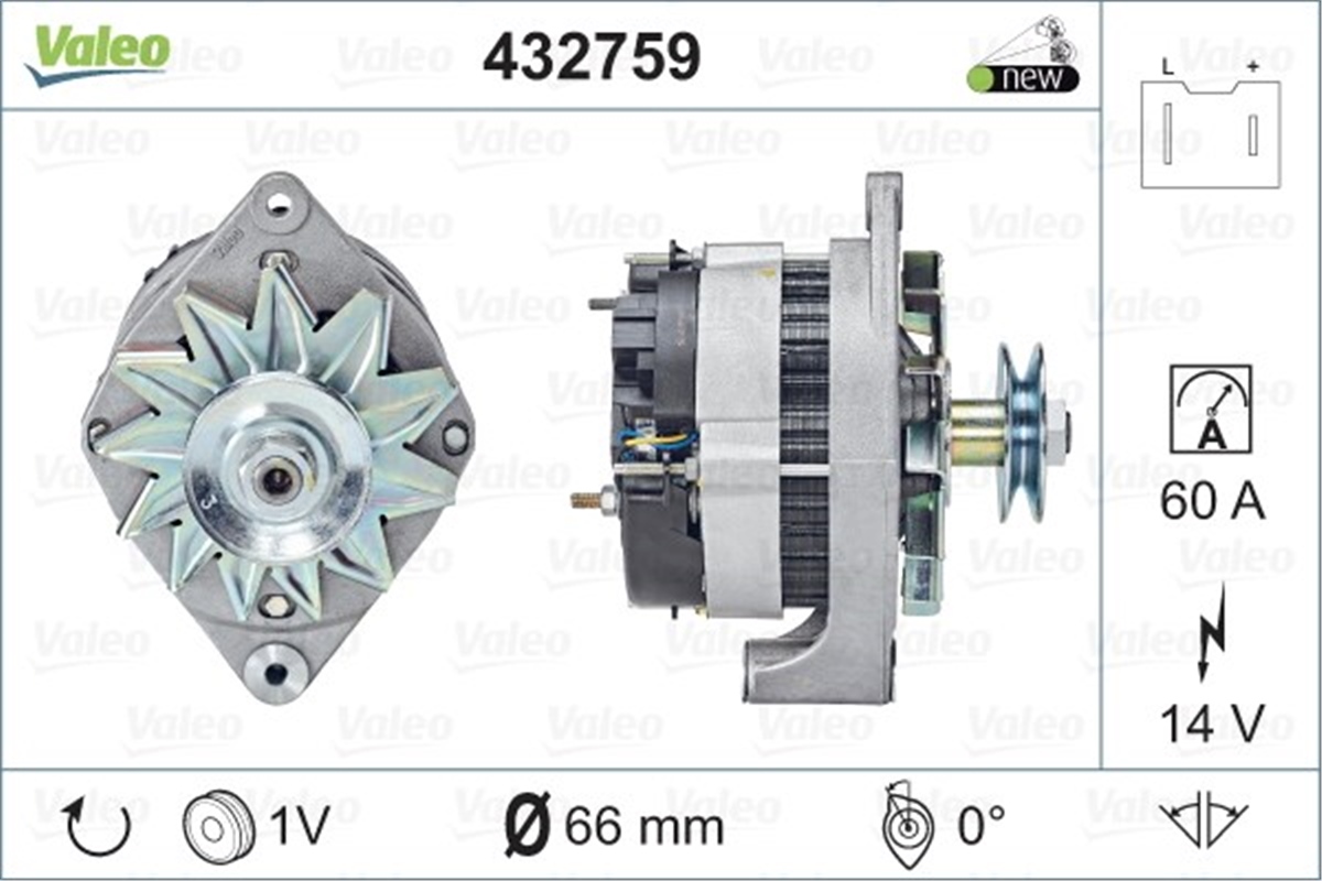 RENAULTALTERNATÖR RENAULT VALEO 432759VALEOVALEO 432759
