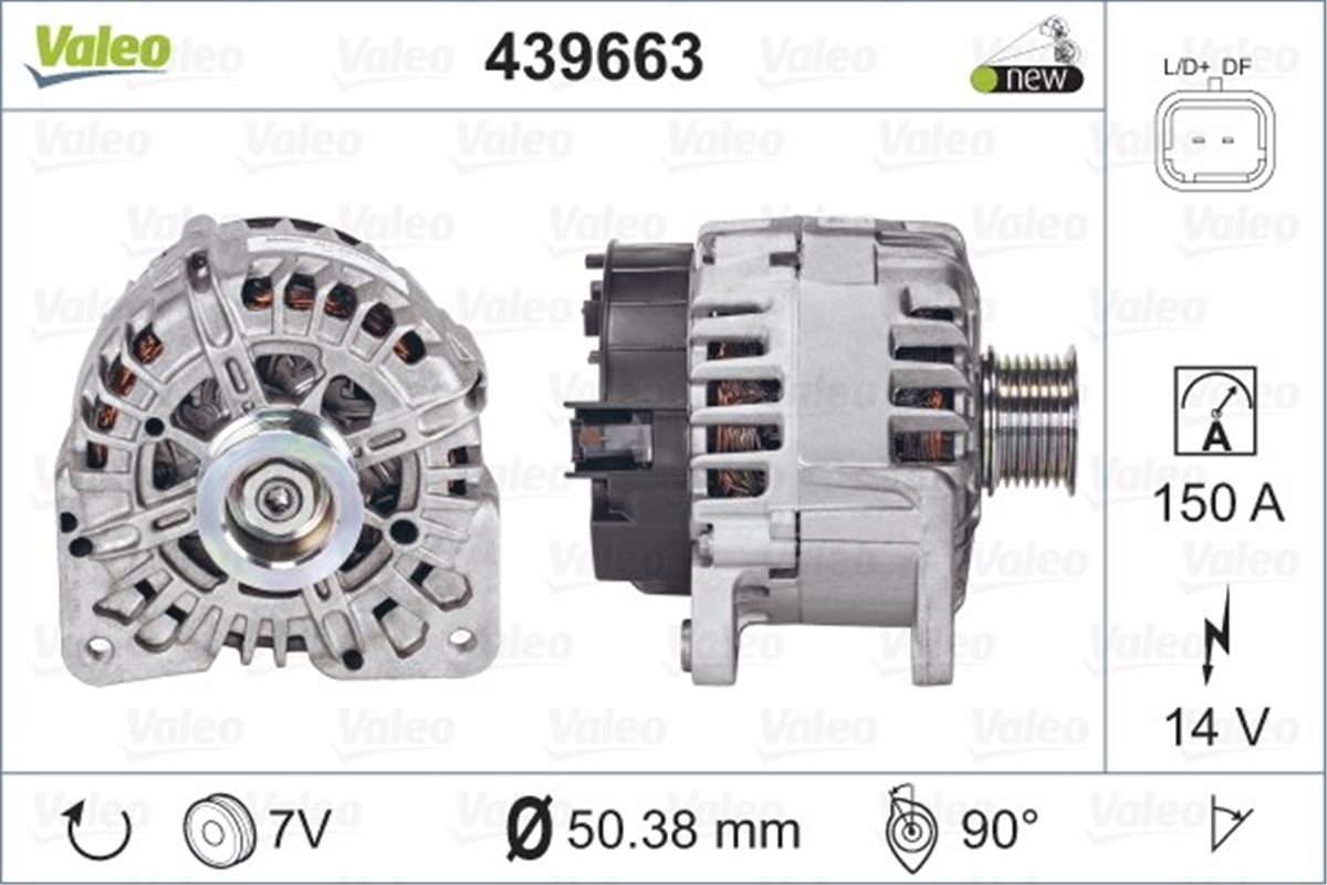 RENAULTALTERNATÖR RENAULT VALEO 439663VALEOVALEO 439663