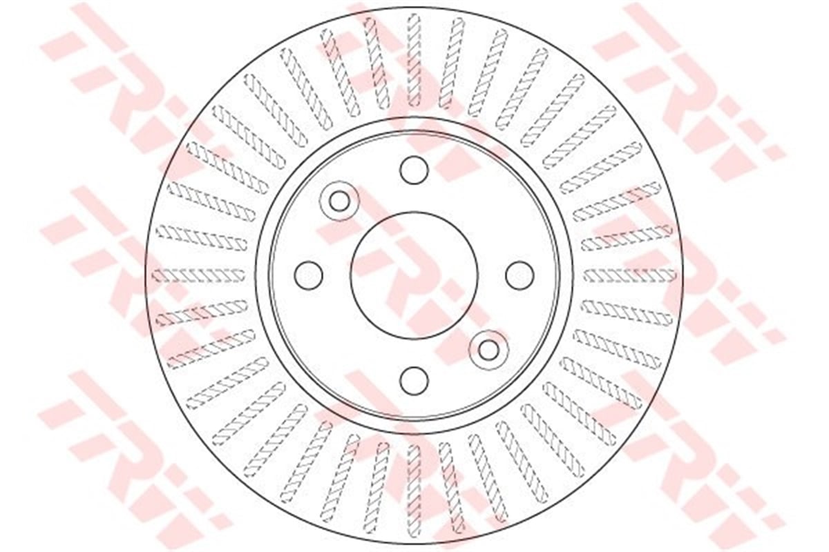 RENAULTFREN DİSKİ ÖN TK 258MM (4 BİJON) 402061200R RENAULT KANGO II/DOKKER/LODGY/CITAN 08- BM TRW TRW DF6186TRWTRW DF6186