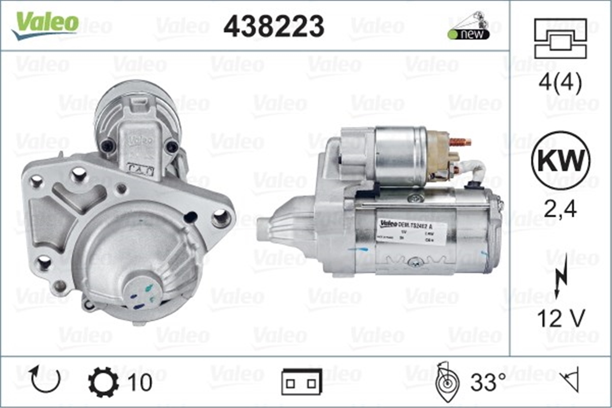 RENAULTMARŞ MOTORU RENAULT VALEO 438223VALEOVALEO 438223
