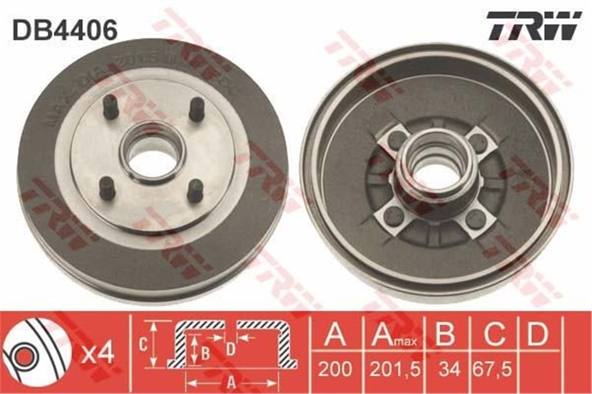 RIOFREN KAMPANASI RIO KOMBI 1.5 16V 02-05 ABS LI TRW DB4406TRWTRW DB4406