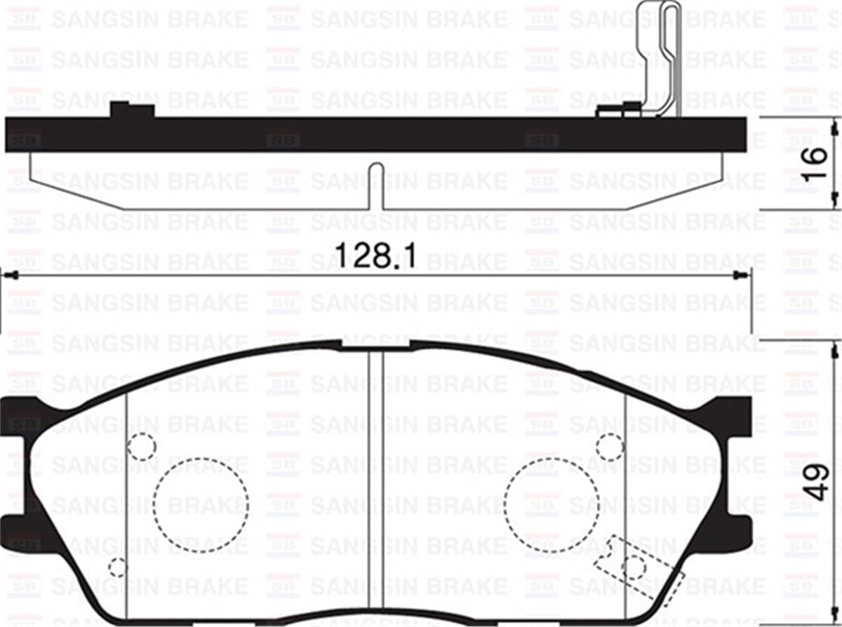 RIOÖN BALATA DİSK KIA RIO 02-05 SANGSIN SP1164SANGSINSANGSIN SP1164