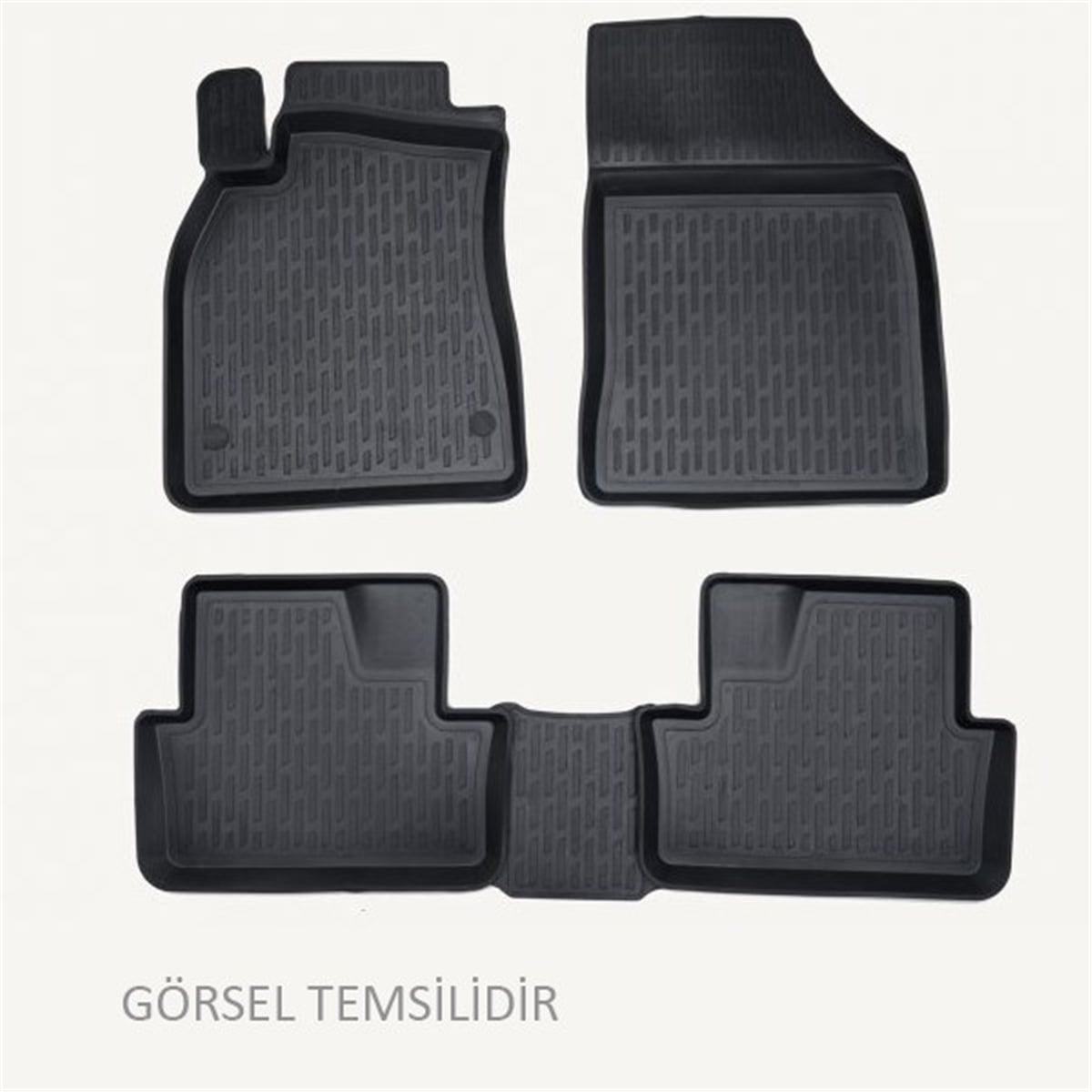 RIOPERFLEX 3D X-MAT HAVUZLU PASPAS ÇEŞİTLERİ SİYAH KIA RIO 2017 3D X-MAT 5 PCS PERFLEX PXM-KA16PERFLEXPERFLEX PXM-KA16