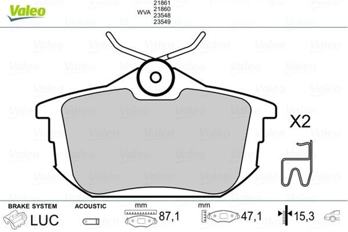 S40ARKA BALATA CARISMA COLT 1.3-1.5 VOLVO S40 1.6-1.8-2.0-2.0T V40 95-04 VALEO 670319VALEOVALEO 670319