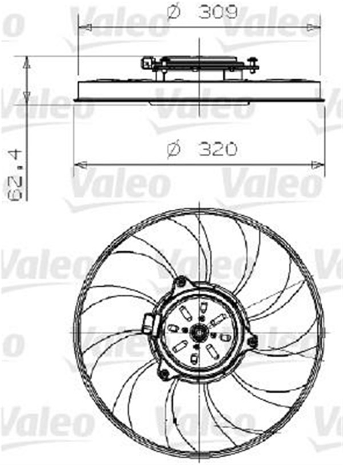 SAABFAN MOTORU SAAB 9-3 VALEO 696002VALEOVALEO 696002