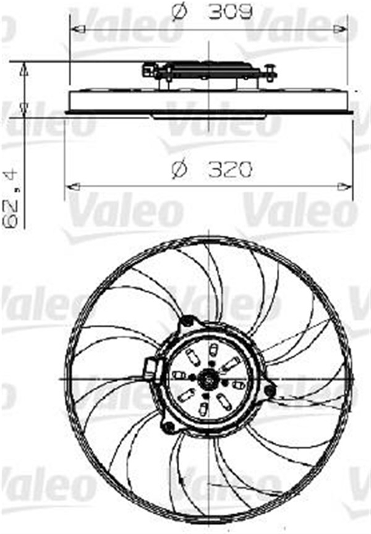 SAABFAN MOTORU SAAB 9-3 VALEO 696003VALEOVALEO 696003