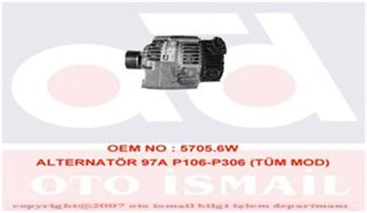 SAXOALTERNATÖR 97A PEUGEOT 106-P306 TÜM MOD -PARTNER-BERLINGO 1.4-1.6-SAXO VALEO 439330VALEOVALEO 439330