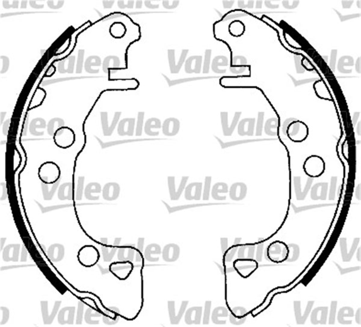 SAXOARKA PABUÇ BALATA PEUGEOT 106 1.0 1.1 1.4İ 96 SAXO 1.0 1.1 1.4VTS 1.5D 1.6VTS 96-6.03 164X32 VALEO 562044VALEOVALEO 562044