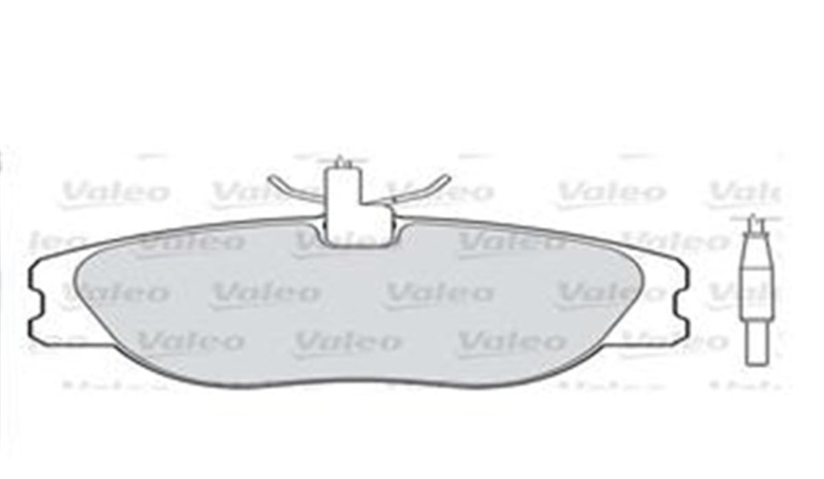 SCUDOÖN BALATA FİŞLİ EXPERT SCUDO 96 JUMPY 10.99 P806 94-02 EVASION ULYSSE 94-02 VALEO 598064VALEOVALEO 598064