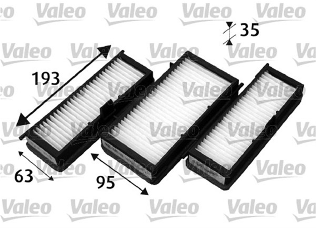 SCUDOPOLEN FİLTRESİ SCUDO-EXPERT-JUMPY SET CU19000-3 VALEO 715530VALEOVALEO 715530