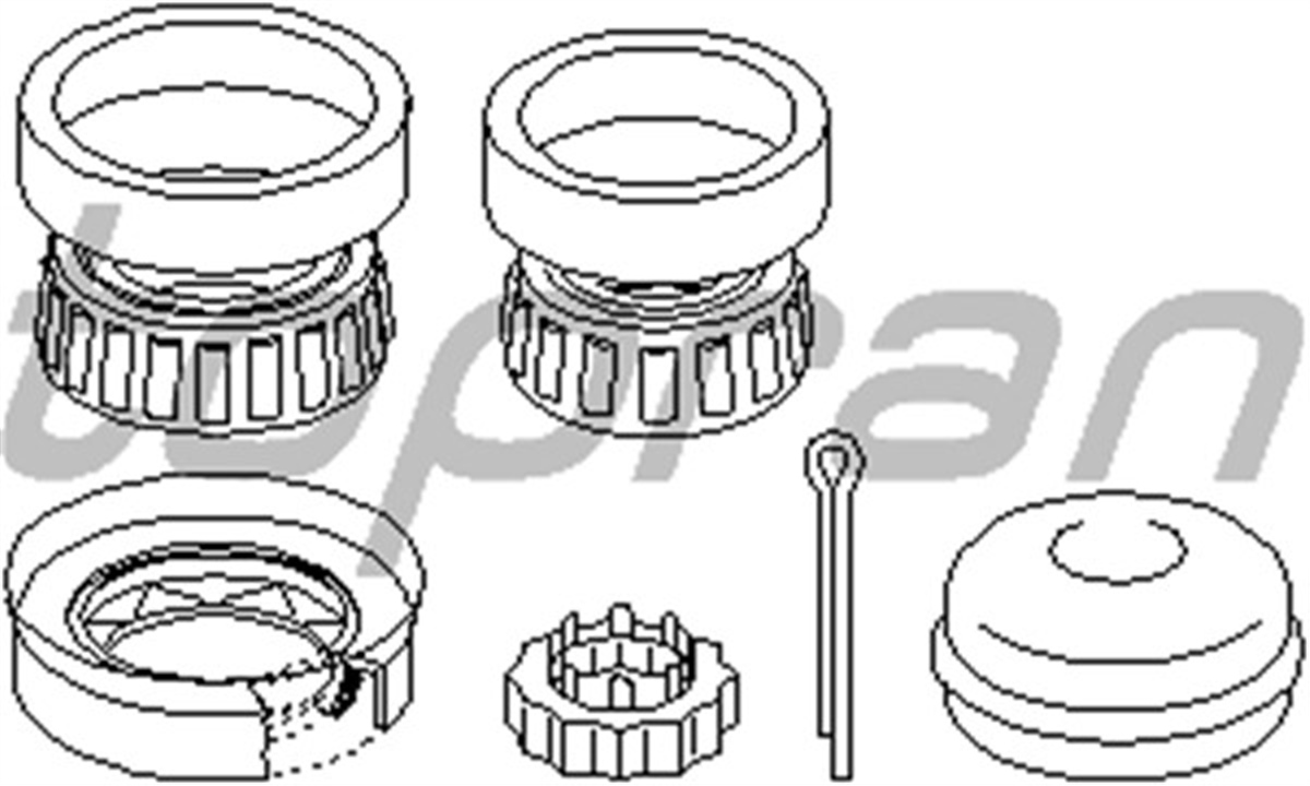 SEATARKA TEKER RULMAN SETİ CADDY II 95-04 -A4-SEAT INCA VKBA3519 FEBI 26568 TOPRAN 109702755TOPRANTOPRAN 109702755
