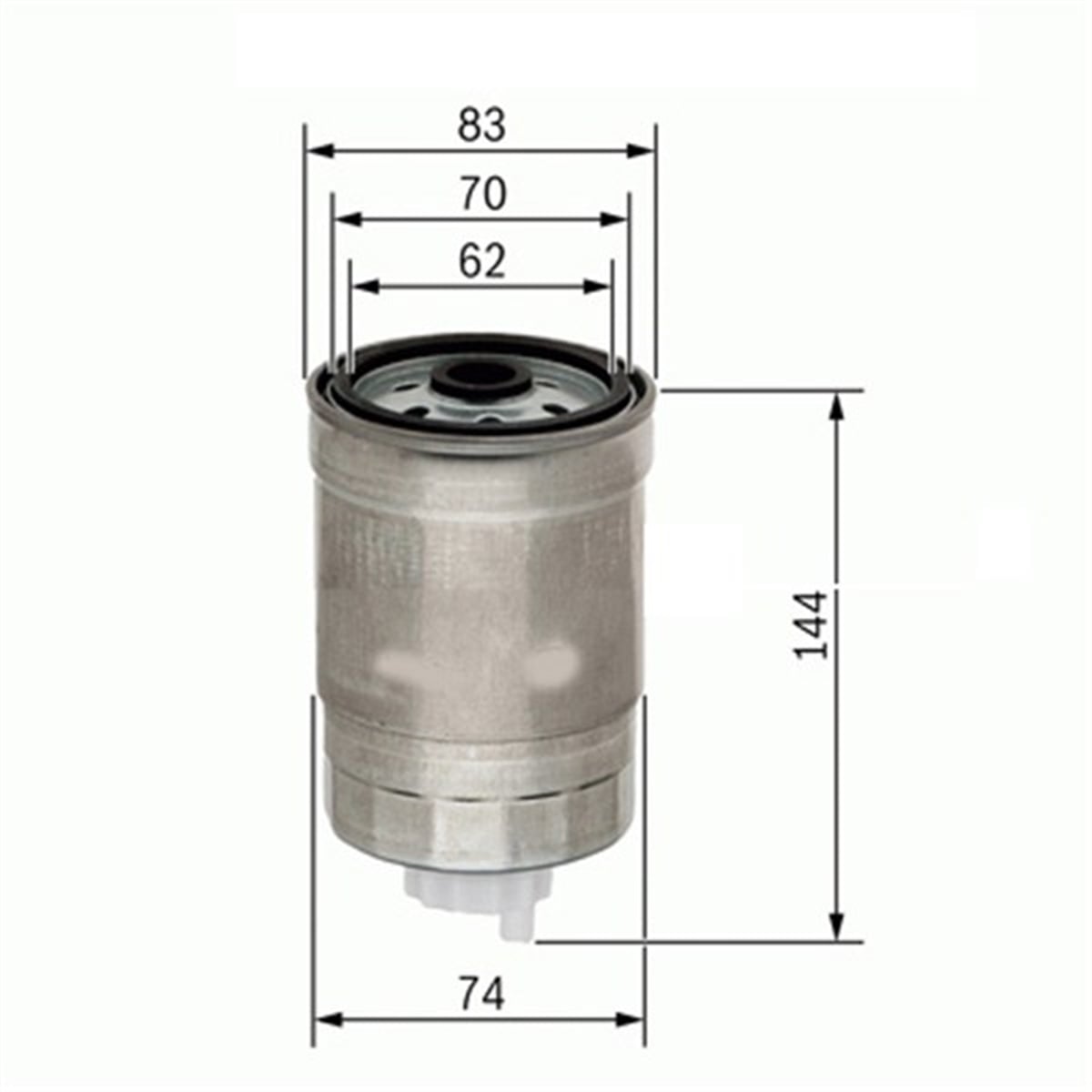 SORENTOYAKIT FİLTRESİ ACCENT-GETZ-İ30-SANTE FE-SONATO V-SORENTO 1.5-2.0-2.2-2.5 CRDI SU SENSÖRLÜ SARDES SF274SARDESSARDES SF274